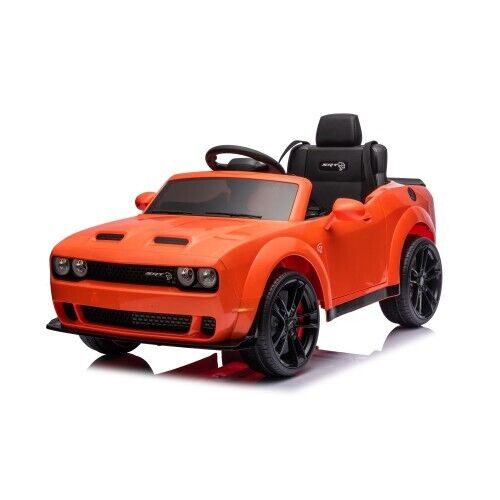 12V Electric Orange Ride-on Car for Kids with Remote Control - Four Wheeler Toy Vehicle
