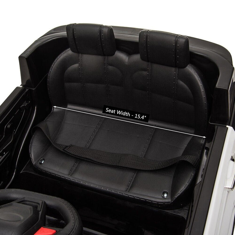 12V Electric Police Car Ride-On SUV for Kids with Remote Control - Black