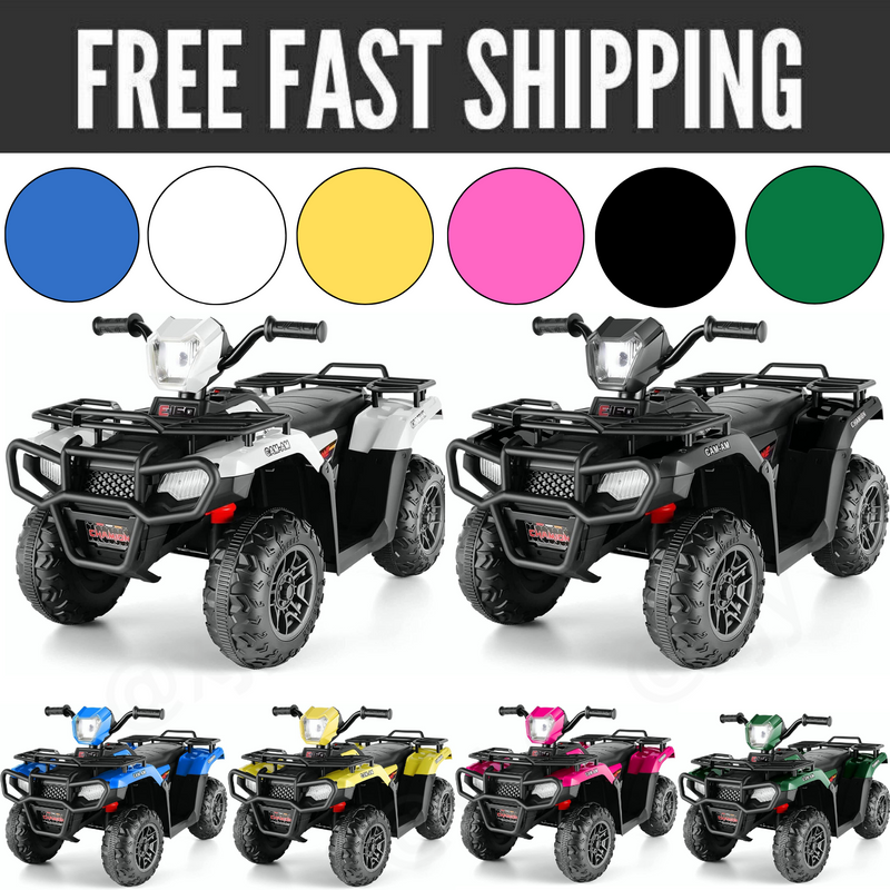 12V Electric Ride-On ATV for Kids with USB/MP3, Perfect Gift for Ages 3-6