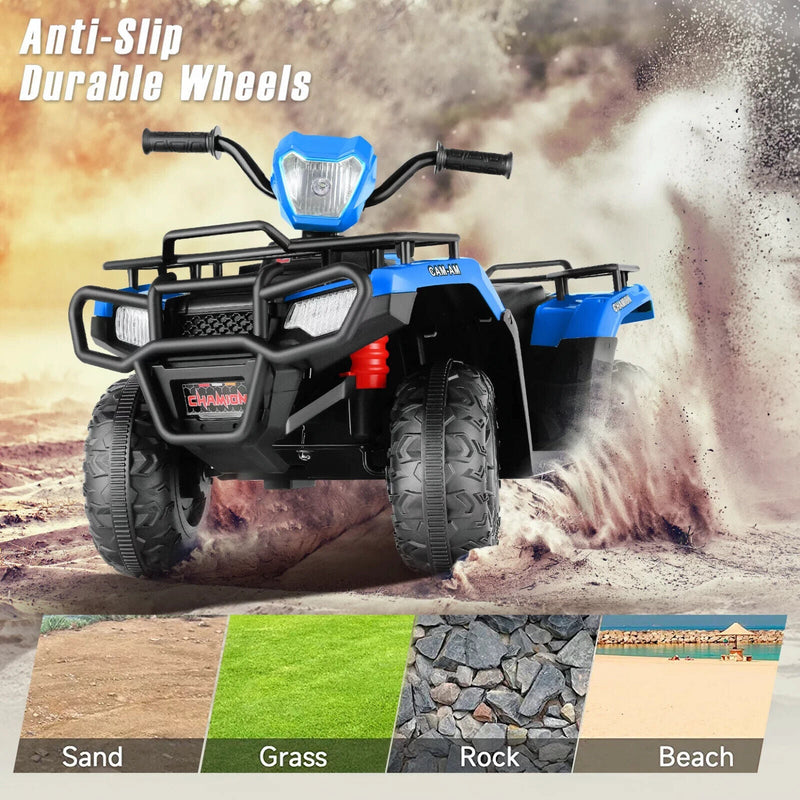 12V Electric Ride-On ATV for Kids with USB/MP3, Perfect Gift for Ages 3-6