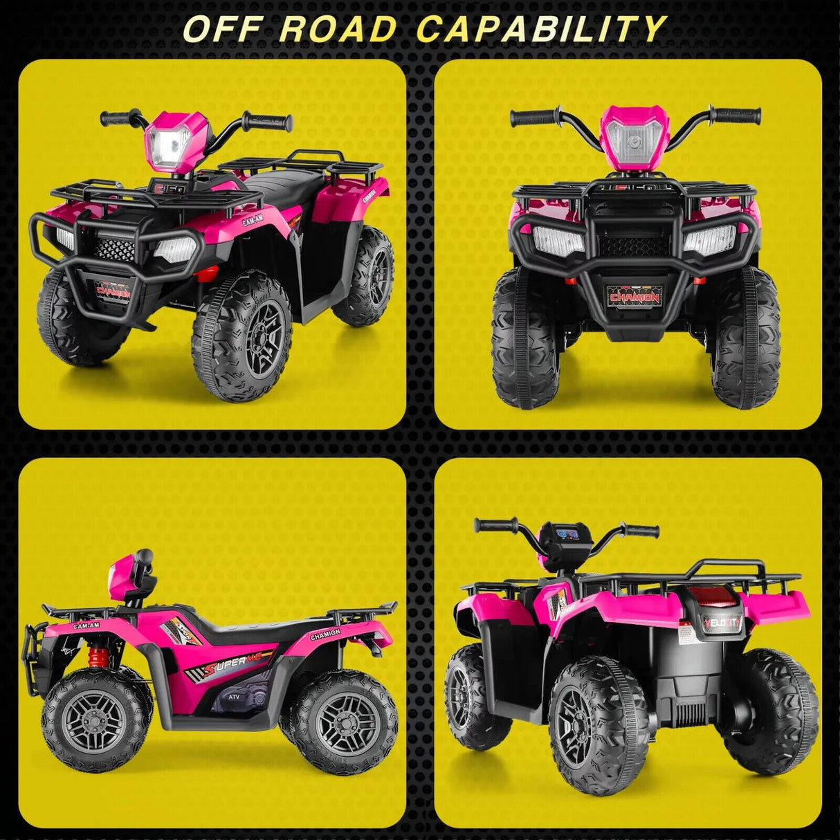 12V Electric Ride-On ATV for Kids with USB/MP3, Perfect Gift for Ages 3-6