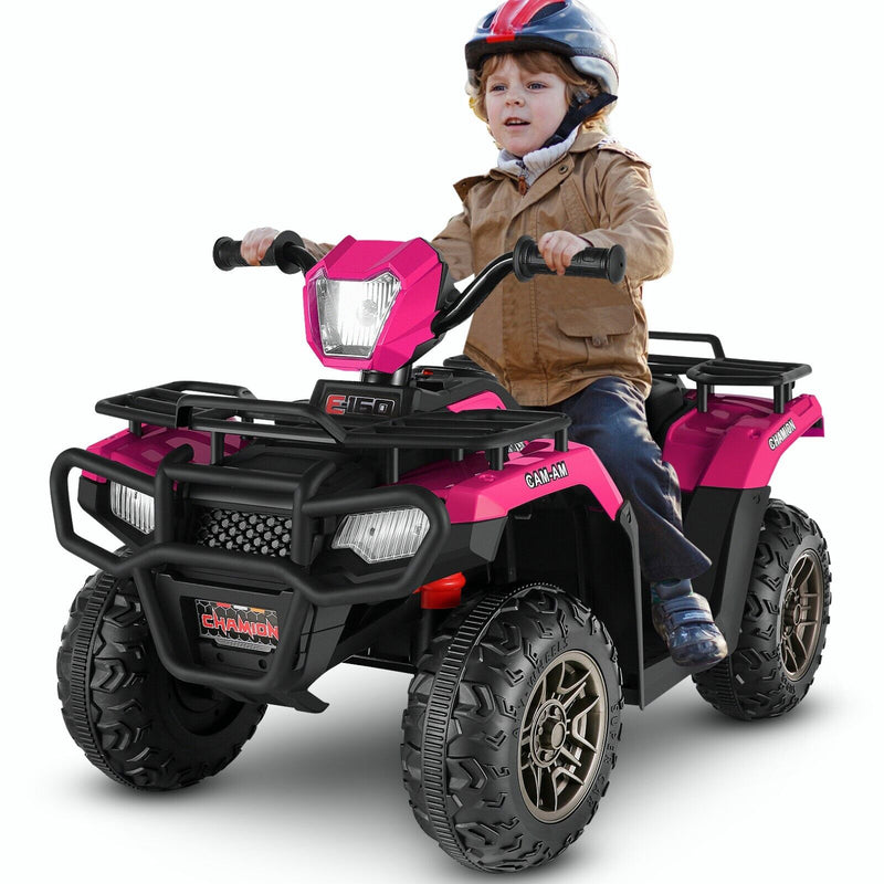 12V Electric Ride-On ATV Toy Car with USB/MP3 for Kids Ages 3-6