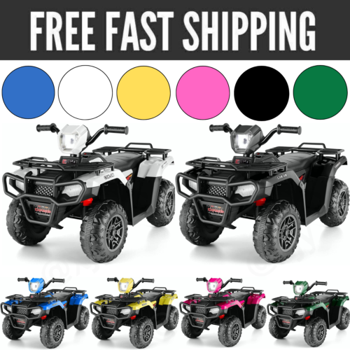 12V Electric Ride-On ATV Toy Car with USB/MP3 for Kids Ages 3-6