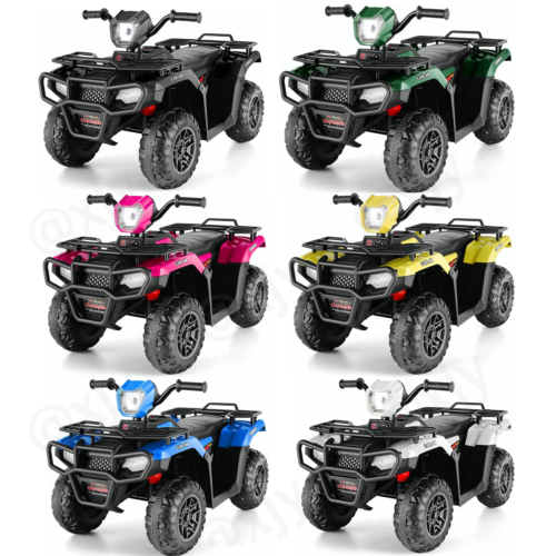 12V Electric Ride-On ATV Toy Car with USB/MP3, 4 Wheels for Kids Ages 3-6