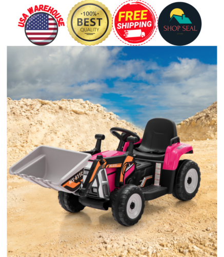12V Electric Ride-On Bulldozer for Kids - Perfect for Sand Playtime!