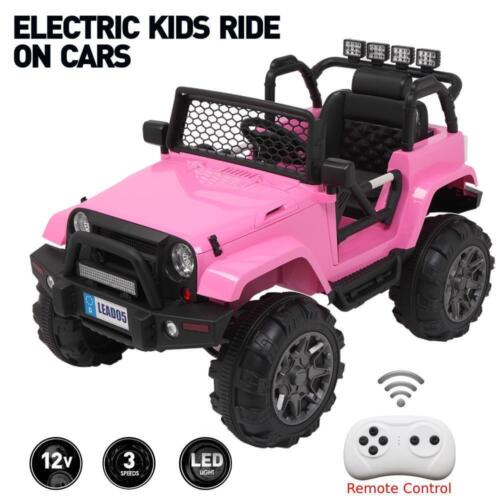 12V Electric Ride On Car for Kids with 4 Wheels, 3 Speeds, and Remote Control