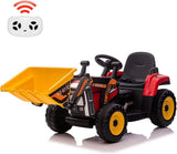 12V Electric Ride On Car for Kids with Bluetooth Remote and Bucket Control