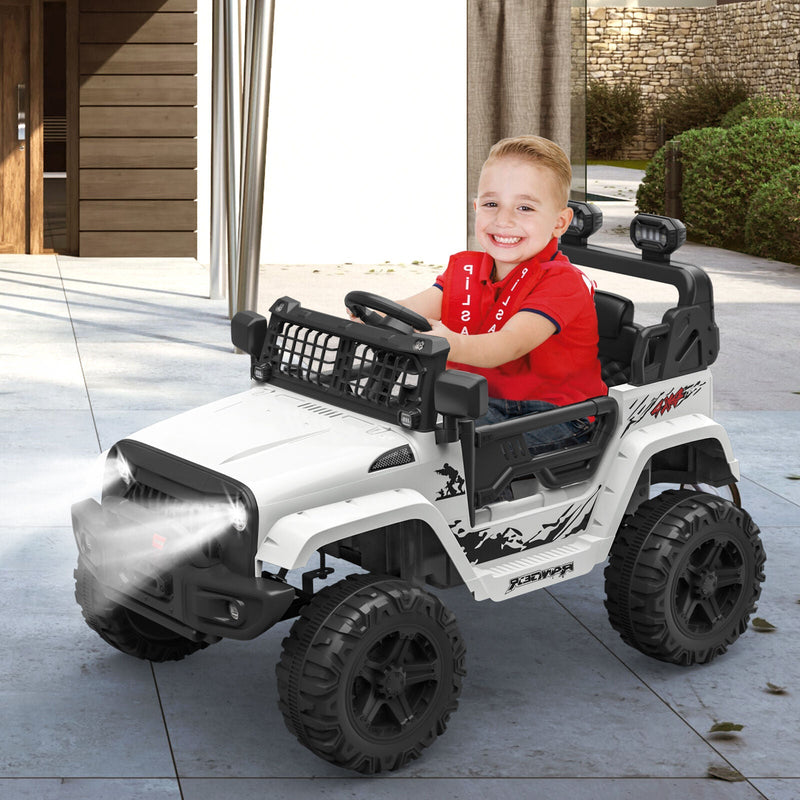 Rev Up the Fun: 12V Electric Truck for Kids with LED Lights and Spring Suspension
