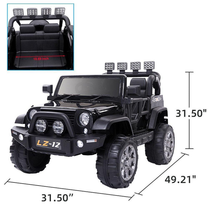 12V Electric Ride On Car for Kids with Remote Control - 3 Speeds, 4 Wheels, and Exciting Features!