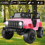 12V Kids Ride-on Car Truck with Parental Remote Control & LED Lights