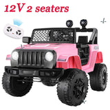 12V Electric Ride-On Car for Kids with Remote Control - Pink 4-Wheel Toy Vehicle
