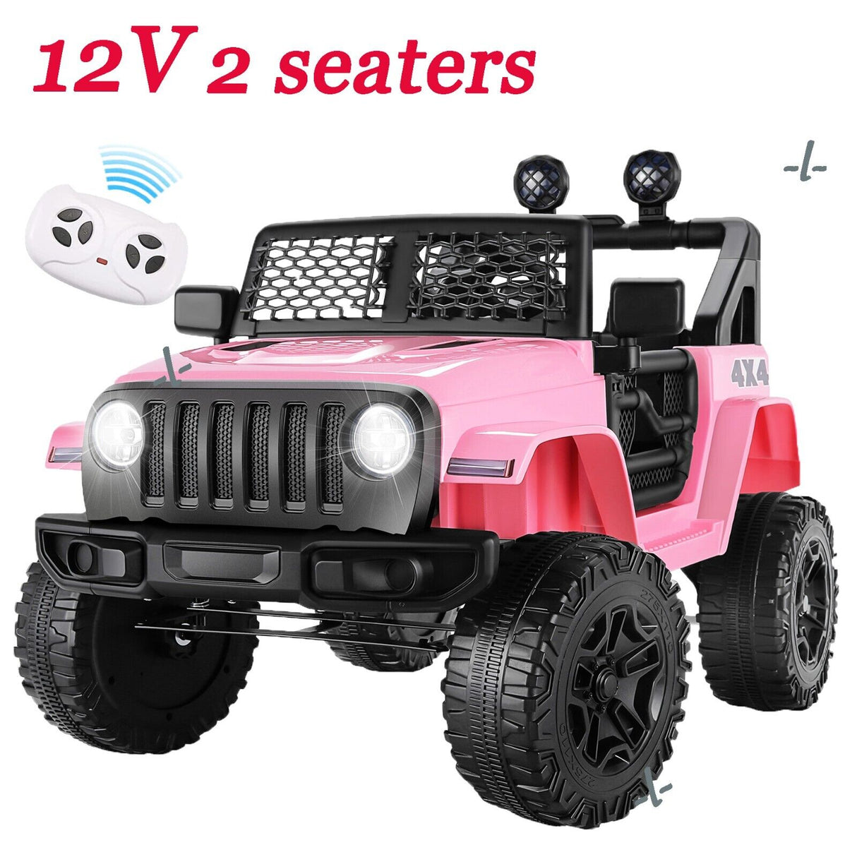 Electric Ride-On Car Truck Toy for Kids Ages 3-8 with Remote Control - 12V 4 Wheels