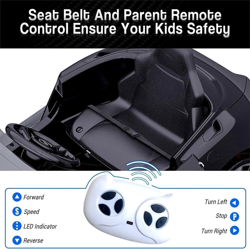 12V Electric Ride-On Car for Kids with Remote Control and LED Lights - Perfect Gift!