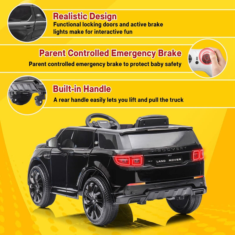 12V Electric Ride-On Car for Kids with Remote Control - Black
