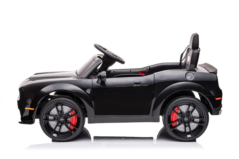 12V Electric Ride-on Car for Kids with Remote Control - Black Four Wheeler Toy Vehicle