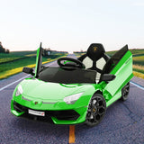 12V Electric Ride-On Car for Kids with Remote Control, LED Lights, and 2 Speed Options - Perfect Gift for Children