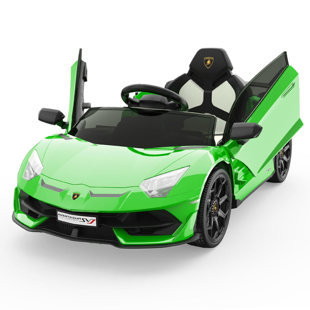 12V Electric Ride-On Car for Kids with Remote Control, LED Lights, and 2 Speed Options - Perfect Gift for Children