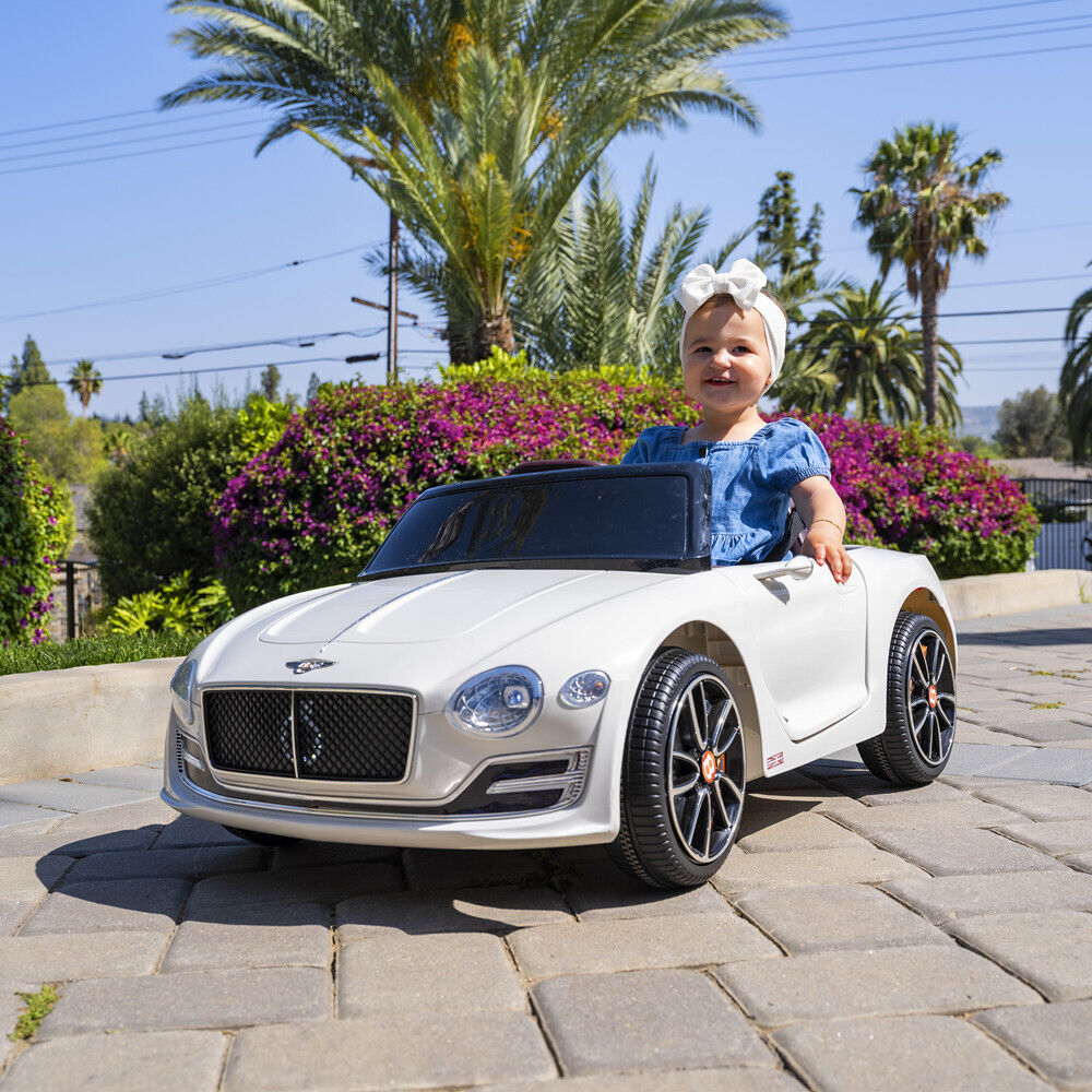 12V Electric Ride-On Car for Kids with Remote Control, LED Lights, and MP3 Player - BENTLEY Style