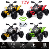 12V Electric Ride-On Car for Kids with Remote Control, LED Lights, and Music