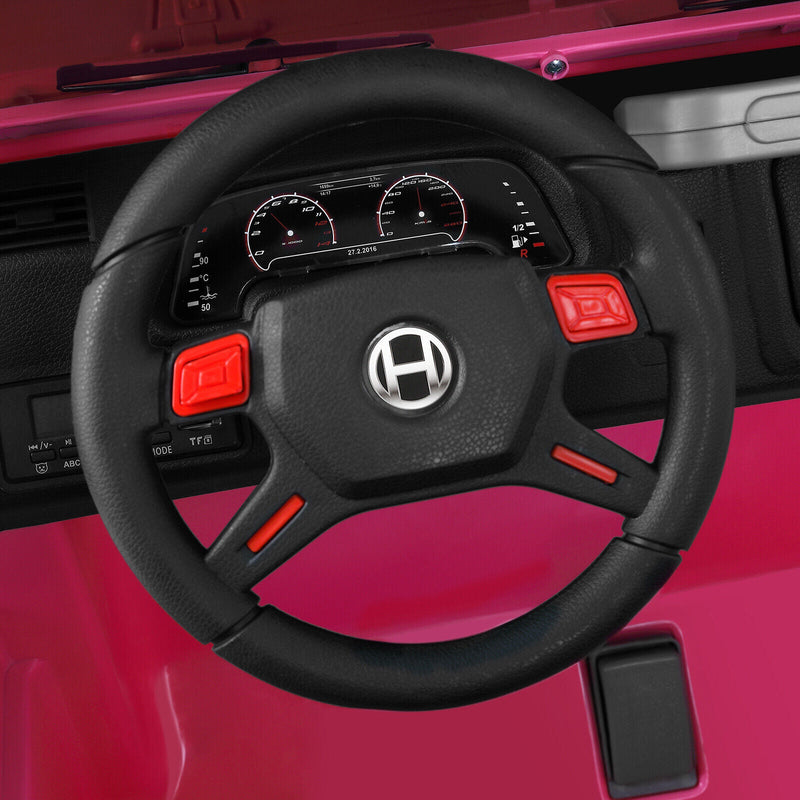 12V Electric Ride-On Car for Kids with Remote Control, MP3 Player, LED Lights, and Cover