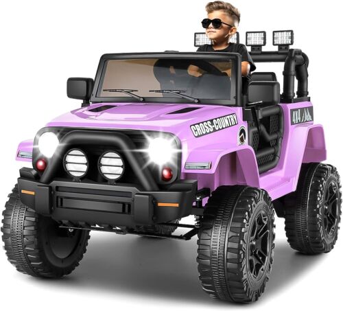 12V Electric Ride On Car for Kids with Spring Suspension & Remote Control