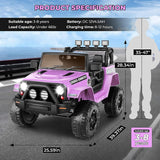 12V Electric Ride On Car for Kids with Spring Suspension & Remote Control