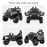 12V Electric Ride On Car Toy Truck with USB, Bluetooth, and Remote Control for Kids