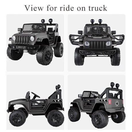 12V Electric Ride-On Car/Truck for Kids with MP3 Music and Remote Control - Lights Included