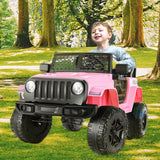 PINK 12V Electric Ride-On Car with MP3, Lights, and Remote Control
