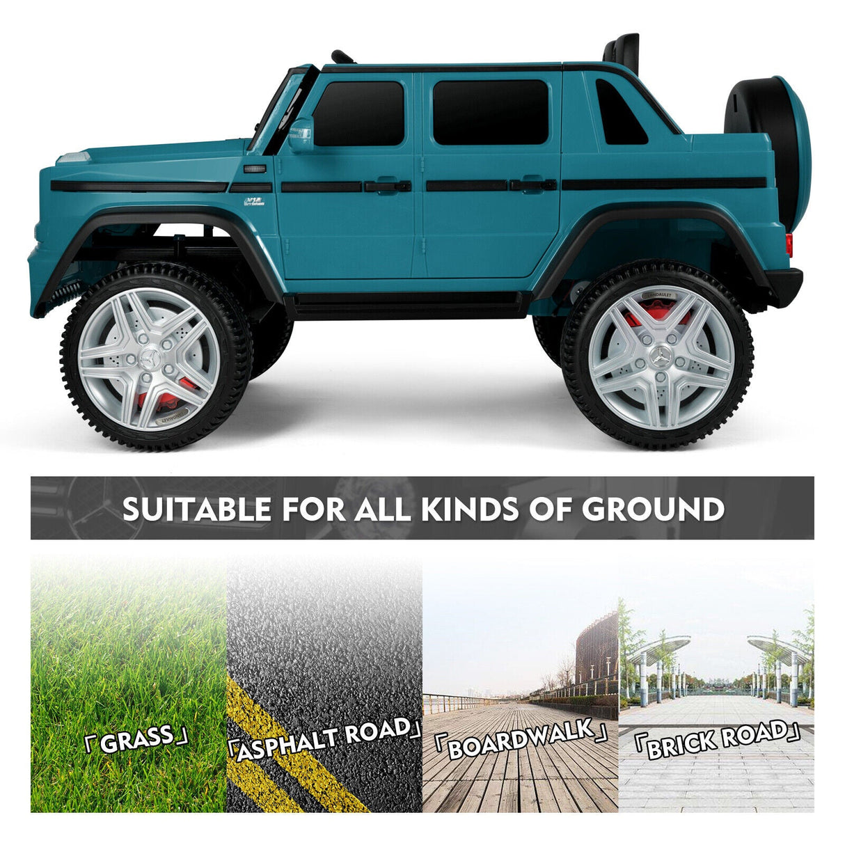 12V Electric Ride On Car Truck for Kids with MP3, USB, LED Lights, and Remote Control