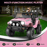 12V Electric Ride On Car Truck with Parent Remote Control, AUX & USB - 3 Speed Options