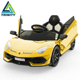12V Electric Ride-On Car with Remote Control and LED Lights - The Perfect Gift for Kids!