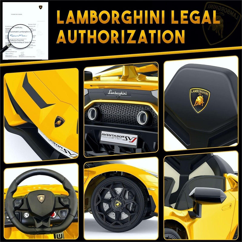 12V Licensed Lamborghini Electric Car for Kids with Remote Control - The Ultimate Ride-On Toy