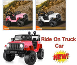 12V Electric Ride On Jeep Car for Kids with MP3 Music, Lights, and Remote Control
