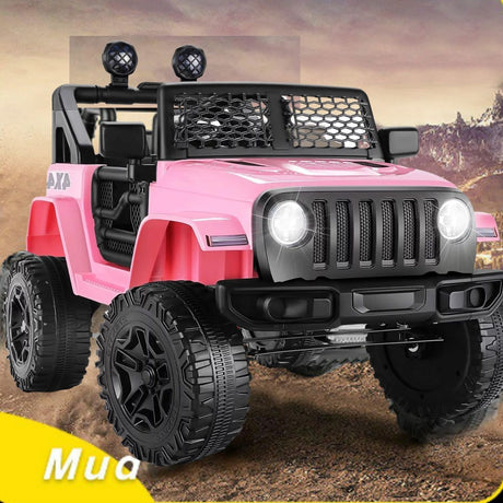 12V Electric Ride-On Jeep for Kids with USB, Bluetooth, Remote Control, and MP3 Player - Max Speed 3 MPH