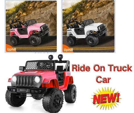 12V Electric Ride-On Jeep for Kids with USB, Bluetooth, Remote Control, and MP3 Player - Speeds up to 3 MPH