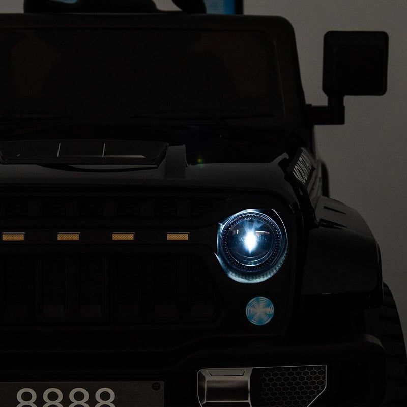 12V Electric Ride On Jeep Truck for Kids with Remote Control and Music - 3 Speed Options