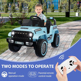 12V Electric Ride On Jeep Truck for Kids with Remote Control and Music - 3 Speed Options