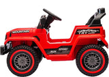 Red Electric 12V Battery Kids Ride On Jeep with Remote Control and Music - 3 Speed Options