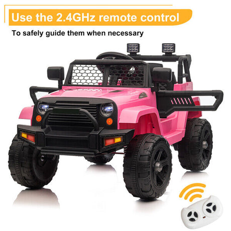 12V Electric Ride On Jeep Toy Car for Kids with Remote Control - Perfect Gift for Children