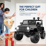 12V Electric Ride-On Jeep Toy Car for Kids with Remote Control, USB, LED Lights, and MP3 Player