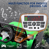 12V Electric Ride-On Truck Car for Kids with MP3 Player, Remote Control, and 2 Seats - LED Lights Included