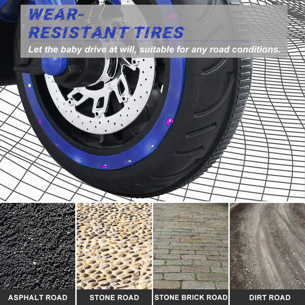 12V Electric Ride On Motorbike for Kids with Rechargeable Battery and 3 Wheels