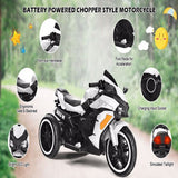 12V Electric Ride-On Motorcycle for Kids - Rechargeable 3 Wheel Motorbike