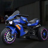 12V Electric Ride-On Motorcycle for Kids - Rechargeable 3 Wheel Motorbike
