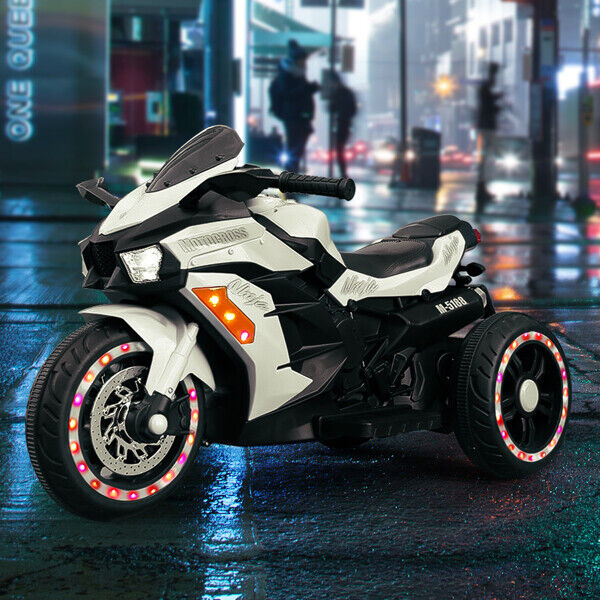 12V Electric Ride On Motorcycle for Kids with LED Lights