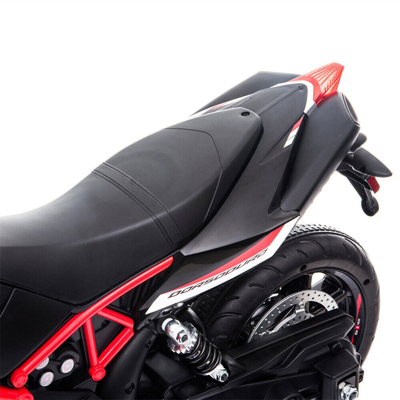 12V Electric Ride On Motorcycle for Kids with LED Music and Training Wheels