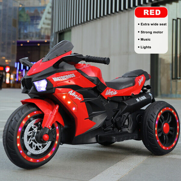 12V Electric Ride-On Motorcycle Toy for Kids Ages 3-6