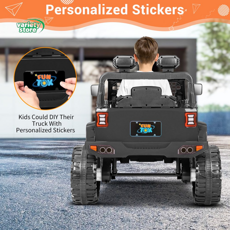12V Electric Ride-On Toy Car for Kids with Remote Control and Spring Suspension - Customize Your Own Adventure!