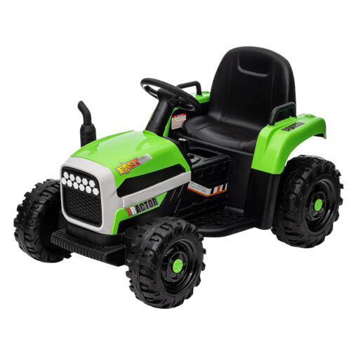 12V Electric Ride On Toy Tractor with Trailer for Kids - Remote Controlled